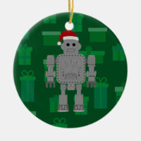 robot xmas santa claus