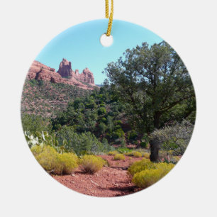 Décoration En Céramique Rochers rouges et cactées II à Sedona Arizona