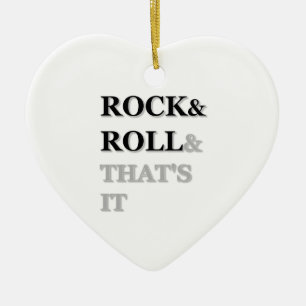 Décoration En Céramique Rock and Roll And That's It