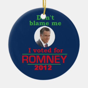 Décoration En Céramique Romney ne me blâment pas