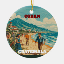 Décoration En Céramique Rompecabezas  GUATEMALA COBAN Retro poster