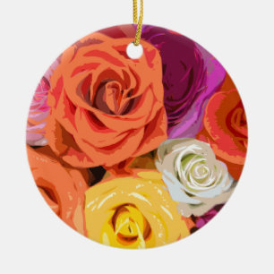 Décoration En Céramique Rose