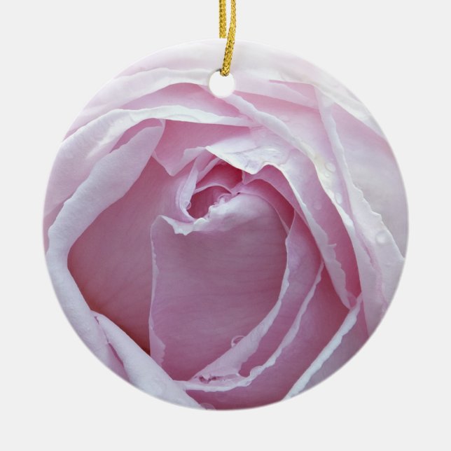 Décoration En Céramique Rose rose (Devant)