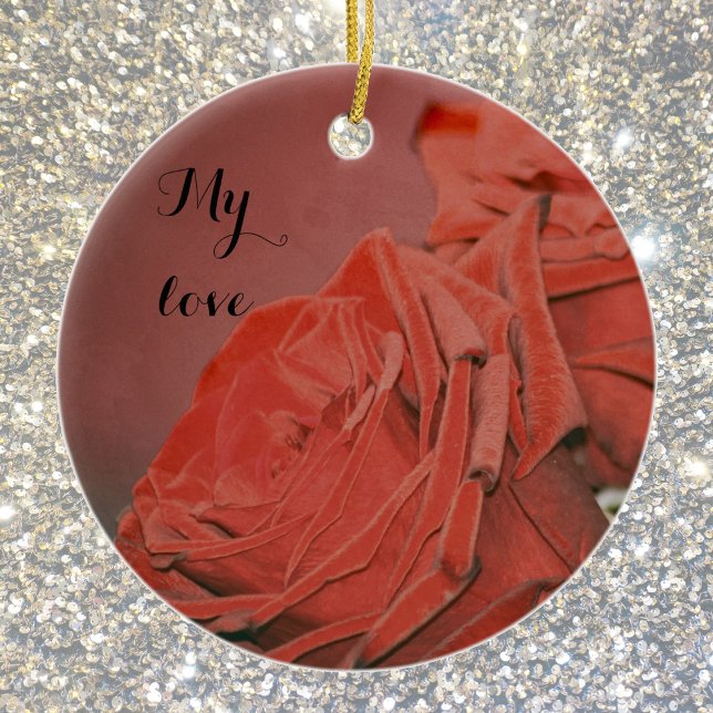 Décoration En Céramique Roses rouges comme velours (Créateur téléchargé)