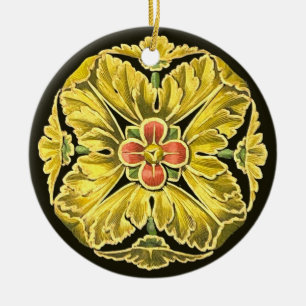 Décoration En Céramique Rosette architecturale antique n° 3