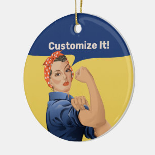 Décoration En Céramique Rosie the Riveter