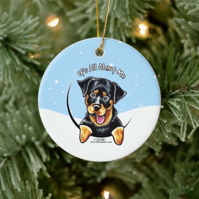 Décoration En Céramique Rottweiler, c'est tout pour moi Noël (Arbre)