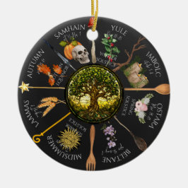 Décoration En Céramique Roue magique de l'année