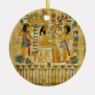 Décoration En Céramique Rouleau Heirogliphics de tapisserie d'Egypte