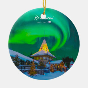 Décoration En Céramique Rovaniemi, Finlande - Aurore magique