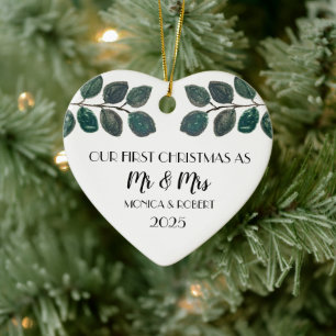 Décoration En Céramique Russe Eucalyptus Keepsaké premier Noël
