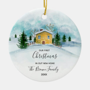 Décoration En Céramique Rustique Notre premier Noël dans notre nouvelle ma
