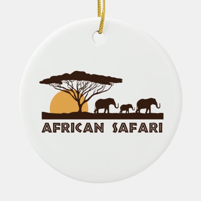 Décoration En Céramique Safari africain (Devant)