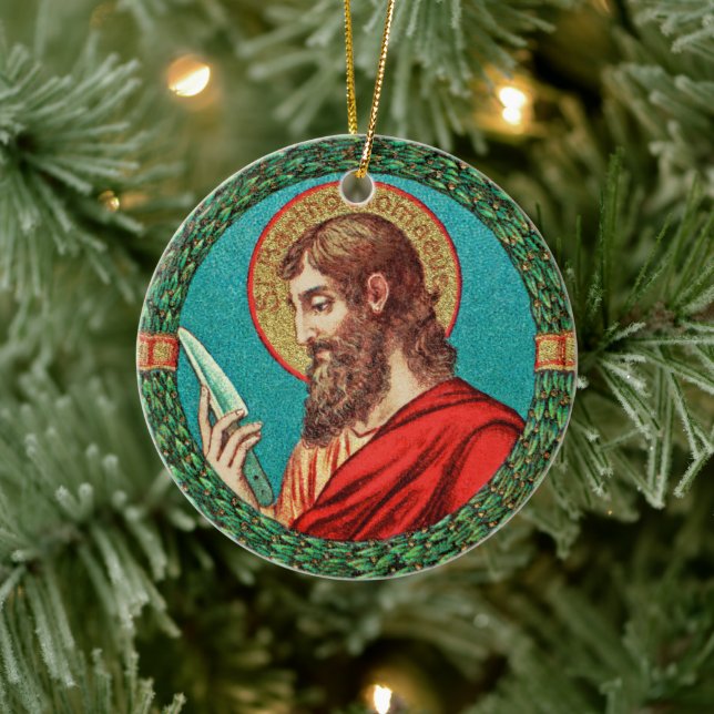 Décoration En Céramique Saint Bartholomée l'Apôtre (JMAS 03) (Arbre)