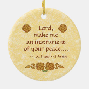 Décoration En Céramique Saint François d'Assise (BK 002)