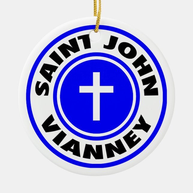 Décoration En Céramique Saint John Vianney (Devant)