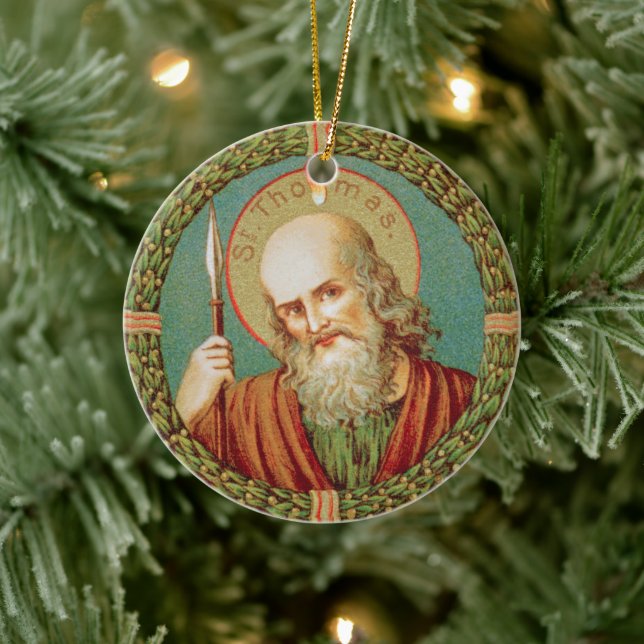 Décoration En Céramique Saint Thomas l'Apôtre (JMAS 12) (Arbre)