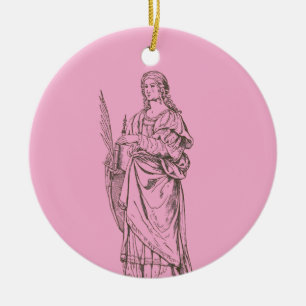 Décoration En Céramique Sainte-Lucie par Bernardino Luini