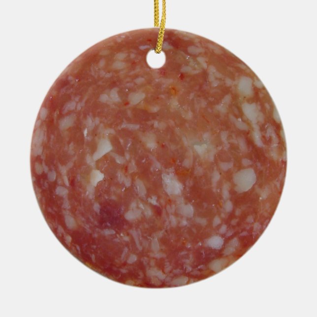 Décoration En Céramique Salami Slice (Devant)