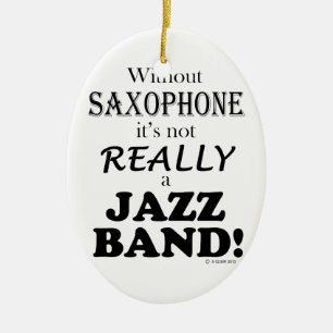 Décoration En Céramique Sans Saxophone - Jazz Band