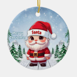 Décoration En Céramique Santa 🎅🎄