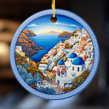 Santorin Peinture sur l'île grecque | Art du voyag