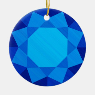 Décoration En Céramique Sapphire Gemstone / Bijoux image graphique