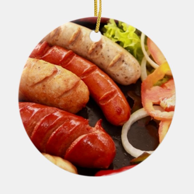 Décoration En Céramique Saucisses (Devant)