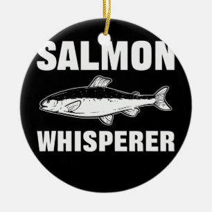 Décoration En Céramique Saumon Whisperer Saumon Pêche au poisson