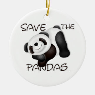 Décoration En Céramique Sauvez l'ornement de pandas
