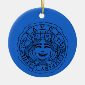 Décoration En Céramique Savoy ceramic ornament blue