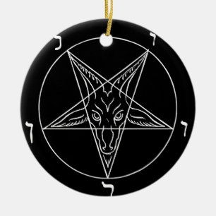 Décoration En Céramique Sceau de Baphomet