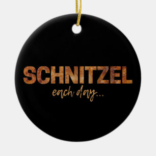 Décoration En Céramique Schnitzel Chaque Jour Drôle Cutlet Escalope Design