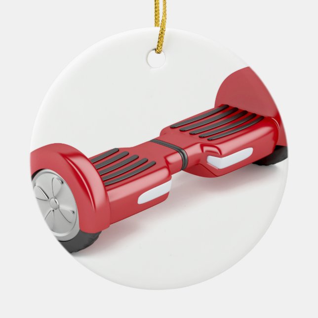 Décoration En Céramique Scooter de auto-équilibrage rouge (Devant)