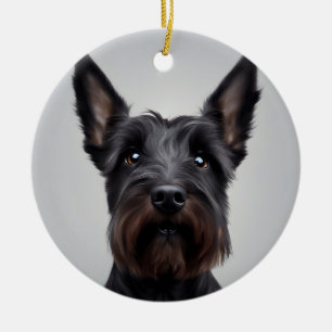 Décoration En Céramique Scottish Terrier