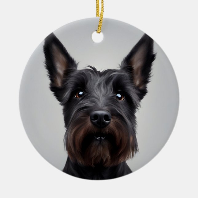 Décoration En Céramique Scottish Terrier (Devant)