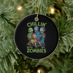 Décoration En Céramique Se détendre avec mes zombies Halloween garçons enf