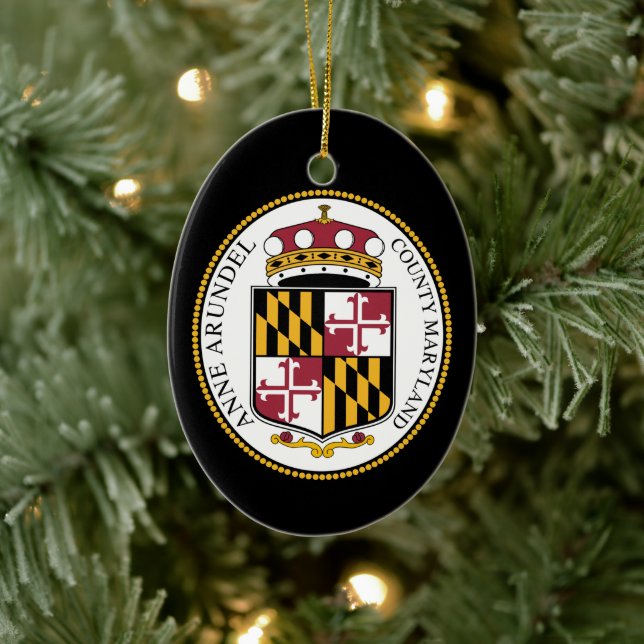Décoration En Céramique Seal of Anne Arundel County, MD (Arbre)