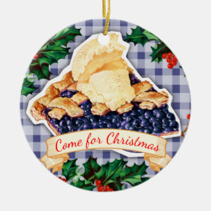 Décoration En Céramique Séjournez pour l'ornement de Noël à la tarte aux b