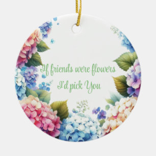 Décoration En Céramique Sentiment élégant de fleurs d'Hydrangea