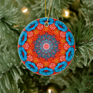 Décoration En Céramique Sérénité en mouvement : Radiant Mandala