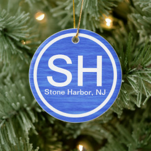 Décoration En Céramique SH NJ Stone Harbour New Jersey Beach