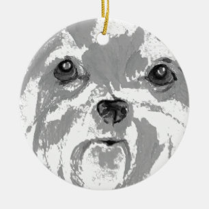 Décoration En Céramique Shih Tzu