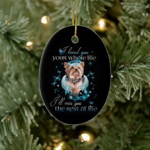 Décoration En Céramique Shih Tzu Dog Pet Memorial Miss You Reste de vie