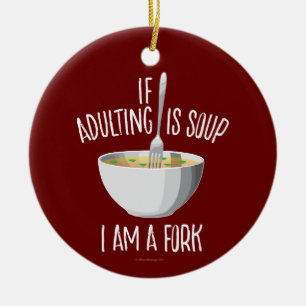 Décoration En Céramique Si Adulte Est Soupe