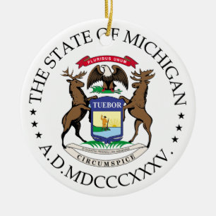 Décoration En Céramique signe du Michigan