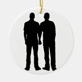 Décoration En Céramique Silhouette gaie de couples