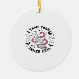 Décoration En Céramique Skeleton Main Making Heart