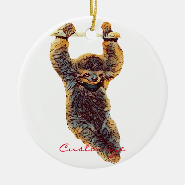 Décoration En Céramique Sloth Hanging Out Thunder_Cove (Devant)