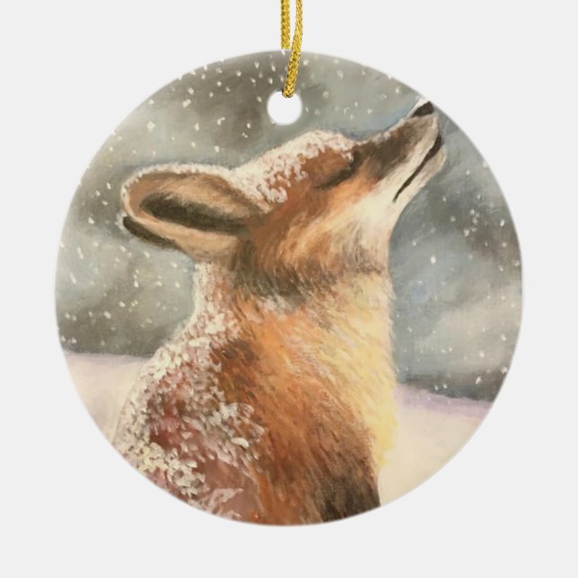 Décoration En Céramique Sno Fox (Devant)
